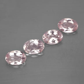 2.76 ct Pink Morganite Stone, Natural Morganite in Oval Facet Shape for Sale