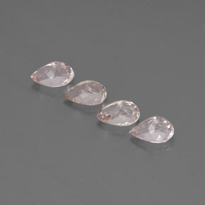 Morganite Gemstone in 7 x 5 mm (calibrated) Size for Sale, Morganite Stone in Light Pink Color