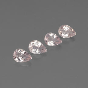 2.86 ct Pink Morganite Stone, Natural Morganite in Pear Facet Shape for Sale