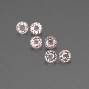 2.12 ct Pink Morganite Gemstone, Morganite Gem in Round Facet Shape for Sale.