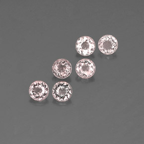 2.12 ct Pink Morganite Stone, Natural Morganite in Round Facet Shape for Sale