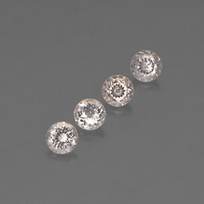 1.47 ct Pink Morganite Stone, Natural Morganite in Round Facet Shape for Sale