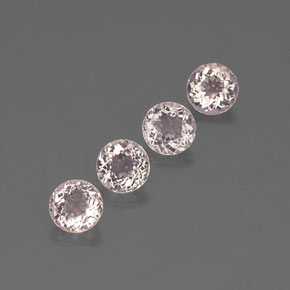 2.61 ct Pink Morganite Stone, Natural Morganite in Round Facet Shape for Sale