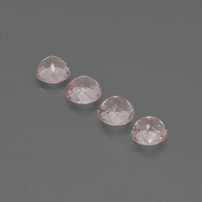 Morganite Gemstone in 5.5 mm Size for Sale, Morganite Stone in Light Pink Color