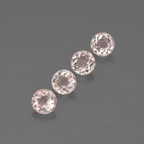 2.83 ct Pink Morganite Stone, Natural Morganite in Round Facet Shape for Sale