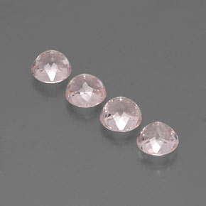 Morganite Gemstone in 5.5 mm Size for Sale, Morganite Stone in Salmon Pink Color