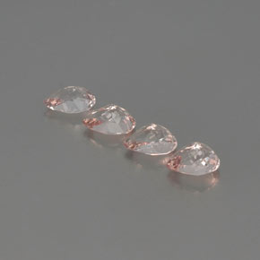Morganite Gemstone in 7 x 5 mm (calibrated) Size for Sale, Morganite Stone in Salmon Pink Color
