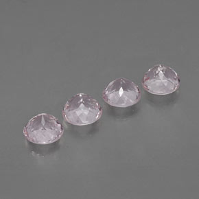 Morganite Gemstone in 5.5 mm Size for Sale, Morganite Stone in Light Pink Color