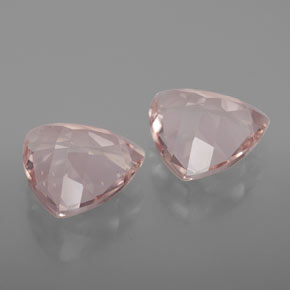 Morganite Gemstone in 9 x 9 mm (calibrated) Size for Sale, Morganite Stone in Salmon Pink Color