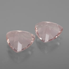 Morganite Gemstone in 9 x 9 mm (calibrated) Size for Sale, Morganite Stone in Salmon Pink Color