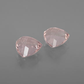 Morganite Gemstone in 7 x 7 mm (calibrated) Size for Sale, Morganite Stone in Salmon Pink Color