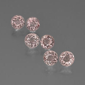 4.21 ct Pink Morganite Stone, Natural Morganite in Round Facet Shape for Sale