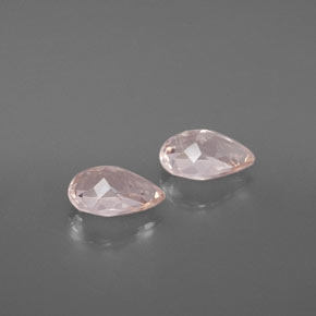 Morganite Gemstone in 7 x 5 mm (calibrated) Size for Sale, Morganite Stone in Salmon Pink Color