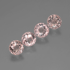 2.78 ct Pink Morganite Stone, Natural Morganite in Round Facet Shape for Sale