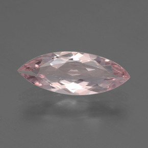 1.10 ct Pink Morganite Gemstone, Morganite Gem in Marquise Facet Shape for Sale.