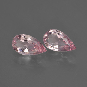 1.23 ct Pink Morganite Stone, Natural Morganite in Pear Facet Shape for Sale