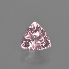1.21 ct Pink Morganite Gemstone, Morganite Gem in Trillion Facet Shape for Sale.
