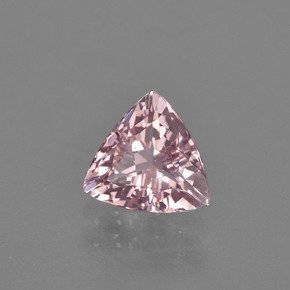 1.21 ct Pink Morganite Stone, Natural Morganite in Trillion Facet Shape for Sale