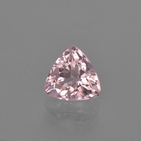 1.08 ct Pink Morganite Gemstone, Morganite Gem in Trillion Facet Shape for Sale.