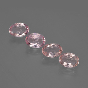 2.39 ct Pink Morganite Gemstone, Morganite Gem in Oval Facet Shape for Sale.