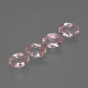 2.39 ct Pink Morganite Stone, Natural Morganite in Oval Facet Shape for Sale