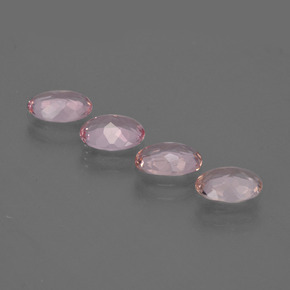Morganite Gemstone in 7 x 5 mm (calibrated) Size for Sale, Morganite Stone in Light Pink Color