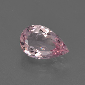 1.15 ct Pink Morganite Gemstone, Morganite Gem in Pear Facet Shape for Sale.