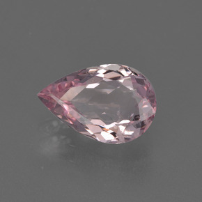 1.15 ct Pink Morganite Stone, Natural Morganite in Pear Facet Shape for Sale