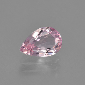 0.83 ct Pink Morganite Gemstone, Morganite Gem in Pear Facet Shape for Sale.