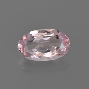1.12 ct Pink Morganite Gemstone, Morganite Gem in Oval Facet Shape for Sale.
