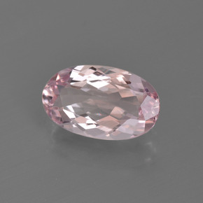 1.12 ct Pink Morganite Stone, Natural Morganite in Oval Facet Shape for Sale