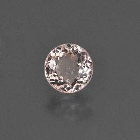 0.76 ct Pink Morganite Stone, Natural Morganite in Round Facet Shape for Sale
