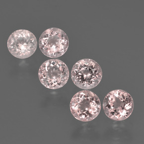 2.15 ct Pink Morganite Stone, Natural Morganite in Round Facet Shape for Sale