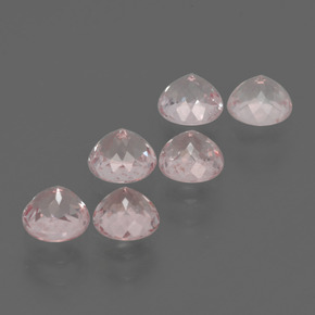 Morganite Gemstone in 4.4 mm Size for Sale, Morganite Stone in Light Pink Color