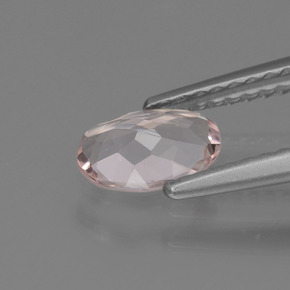 Morganite Gemstone in 6.9 x 4.6 mm Size for Sale, Morganite Stone in Light Pink Color