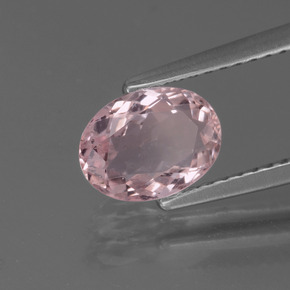 1.03 ct Pink Morganite Stone, Natural Morganite in Oval Facet Shape for Sale
