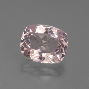 1.71 ct Pink Morganite Gemstone, Morganite Gem in Cushion-Cut Shape for Sale.