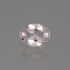 1.02 ct Pink Morganite Gemstone, Morganite Gem in Oval Facet Shape for Sale.
