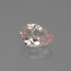 1.07 ct Pink Morganite Gemstone, Morganite Gem in Pear Facet Shape for Sale.