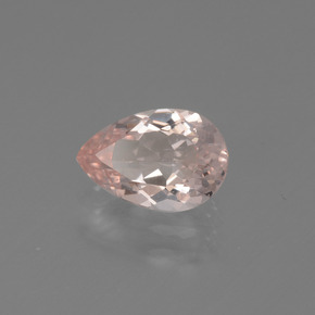 1.07 ct Pink Morganite Stone, Natural Morganite in Pear Facet Shape for Sale