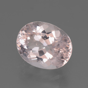 2.06 ct Pink Morganite Stone, Natural Morganite in Oval Facet Shape for Sale