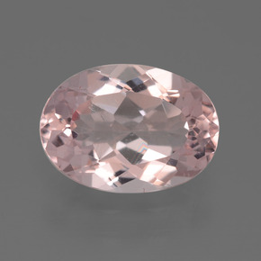 2.33 ct Pink Morganite Gemstone, Morganite Gem in Oval Facet Shape for Sale.