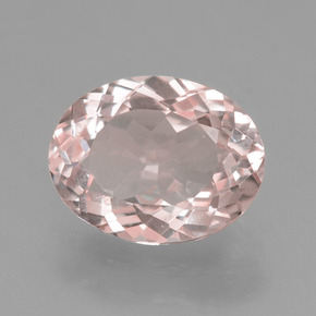 1.62 ct Pink Morganite Stone, Natural Morganite in Oval Facet Shape for Sale