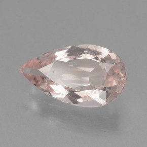 1.51 ct Pink Morganite Stone, Natural Morganite in Pear Facet Shape for Sale
