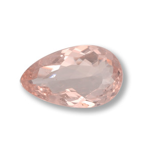 Rosado medio Morganita Gema - 1.3ct Corte en forma de pera (ID: 457573)