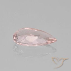 Morganite Gemstone in 11.3 x 6.6 mm Size for Sale, Morganite Stone in Light Coral Pink Color