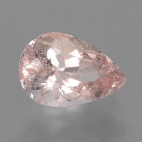 2.00 ct Pink Morganite Stone, Natural Morganite in Pear Facet Shape for Sale
