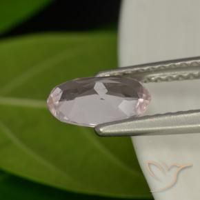 Morganite Gemstone in 8 x 5.2 mm Size for Sale, Morganite Stone in Flamingo Pink Color