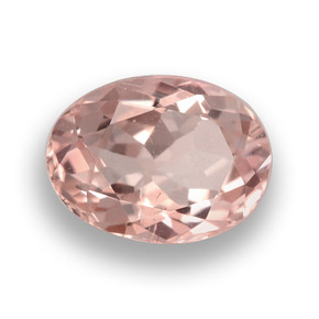 0.96 ct Pink Morganite Stone, Natural Morganite in Oval Facet Shape for Sale
