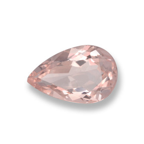 0.70 ct Pink Morganite Stone, Natural Morganite in Pear Facet Shape for Sale